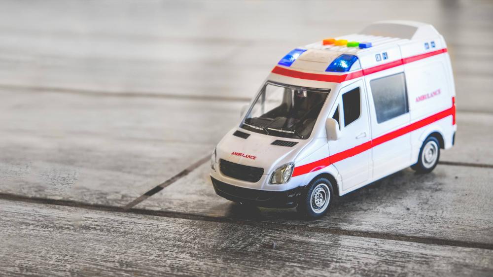 Ambulance couchée à Marseille